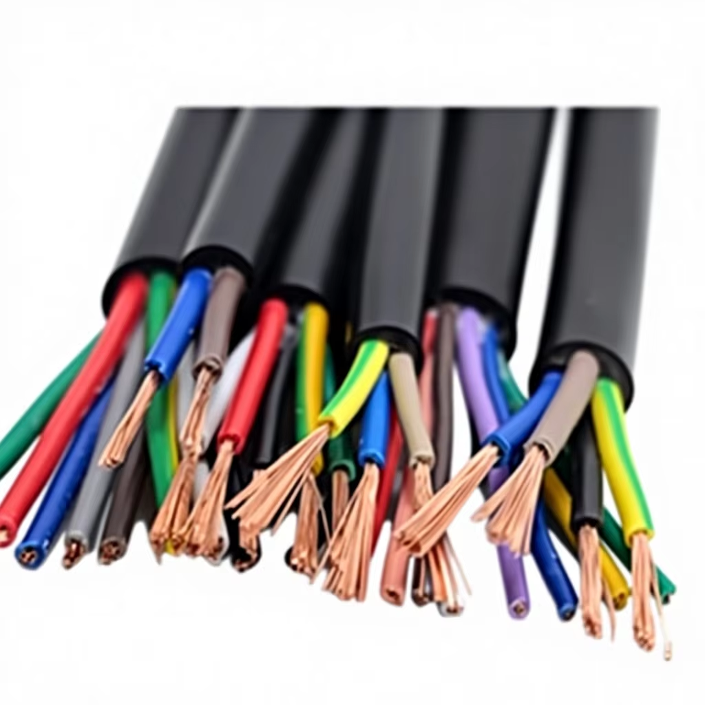 Automotive Trailer Spring High Resistance Copper Core Stranded Wire Rubber 12V/24V-300V 12-core 0.2-2.5mm Auto Building