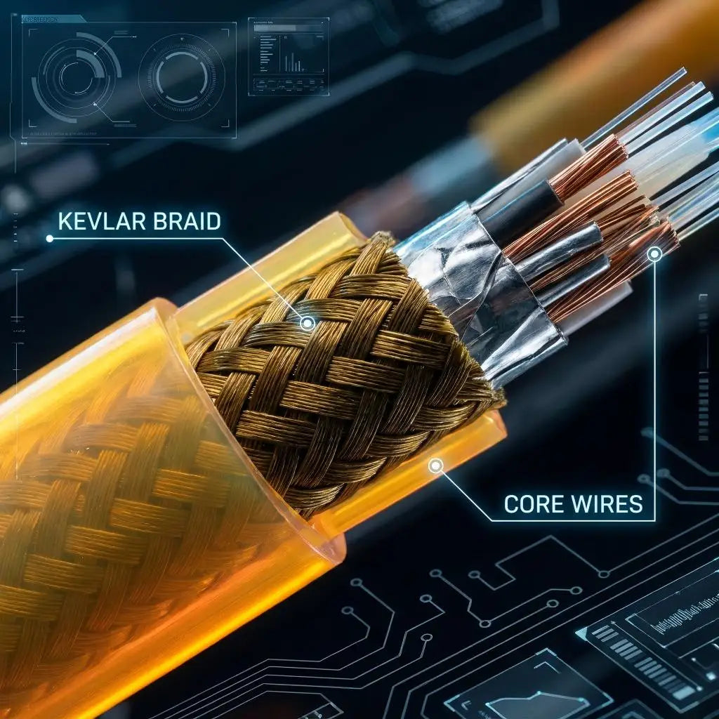 PrimePro ROV Zero Buoyancy Cable 3000m Depth 1.03 Density for Reinforced 10Gbps Data Rate 600V Power PE Hybrid Deep Sea