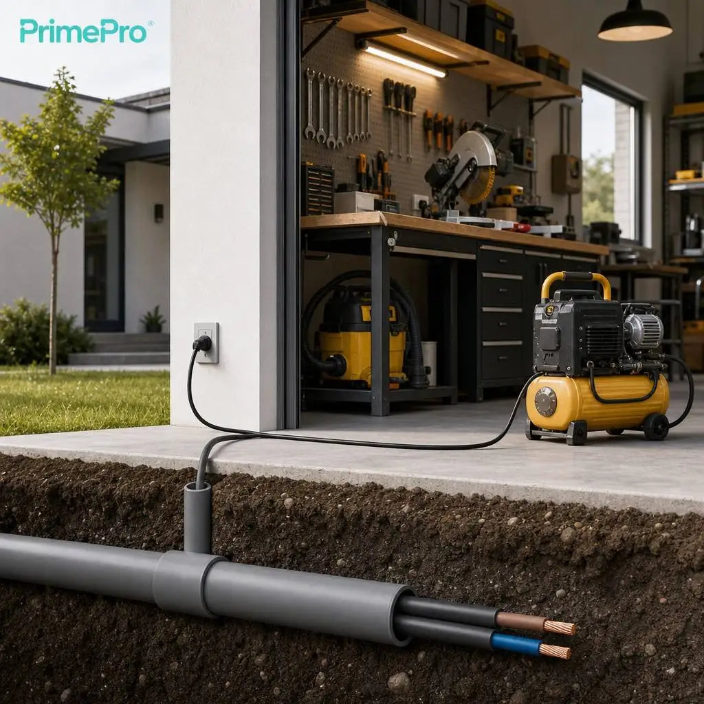 High Quality PrimePro BVR 2 Core Stranded Copper RVV PVC Insulated Electrical Wires 600V Home Appliances Power Tools Underground