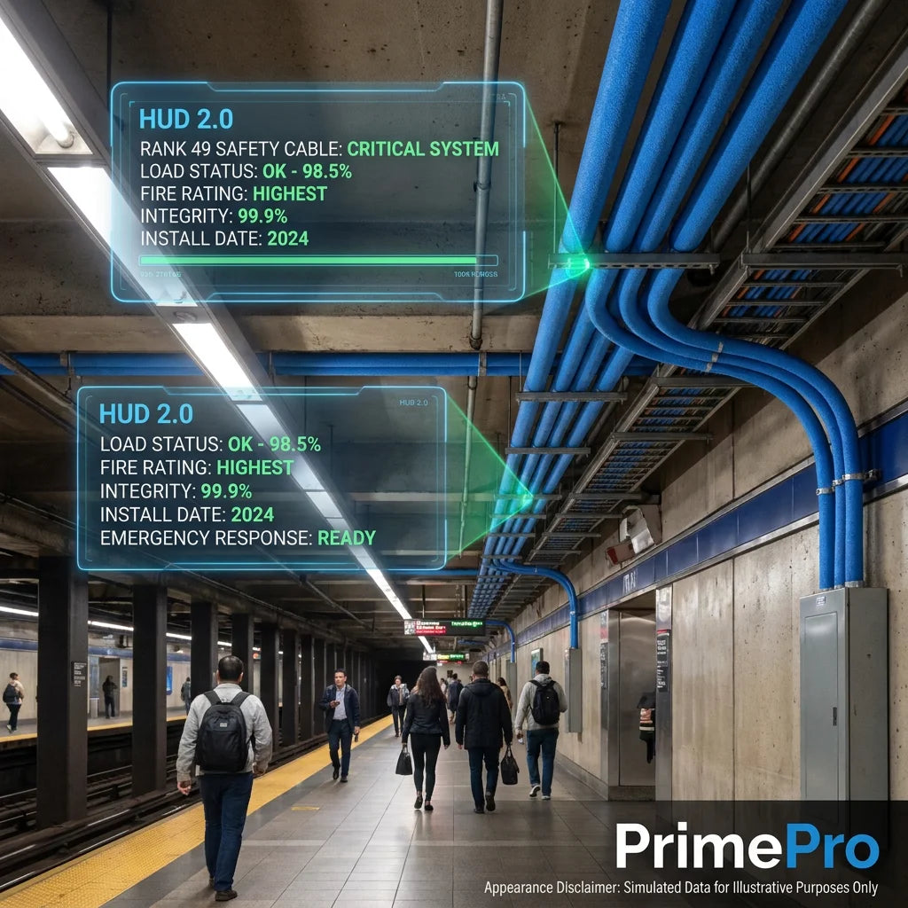 PrimePro 8 Core Copper LSZH Instrumentation Cable 600V Rated Flame Retardant Safety Grade Control Wire Cyan Blue Jacket Bespoke