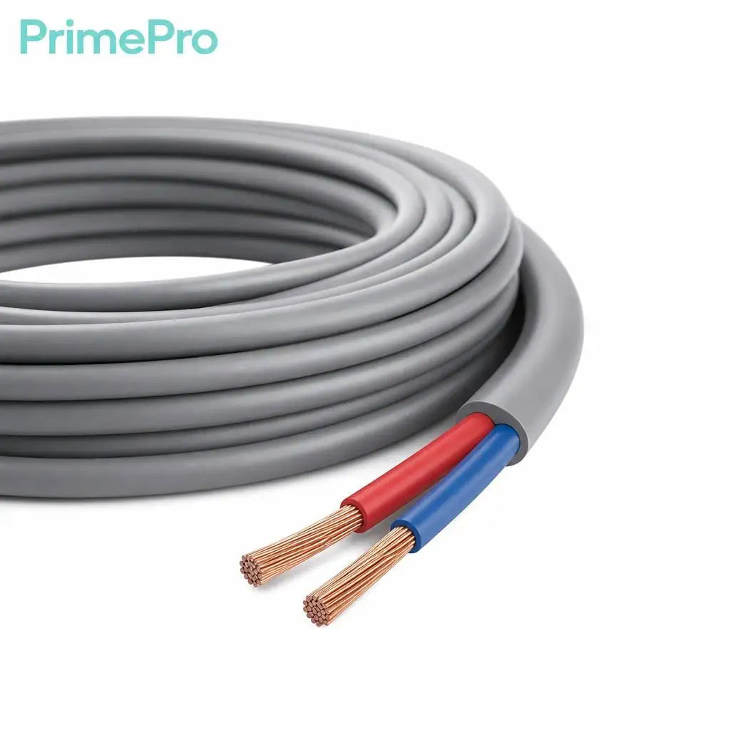High Quality PrimePro BVR 2 Core Stranded Copper RVV PVC Insulated Electrical Wires 600V Home Appliances Power Tools Underground