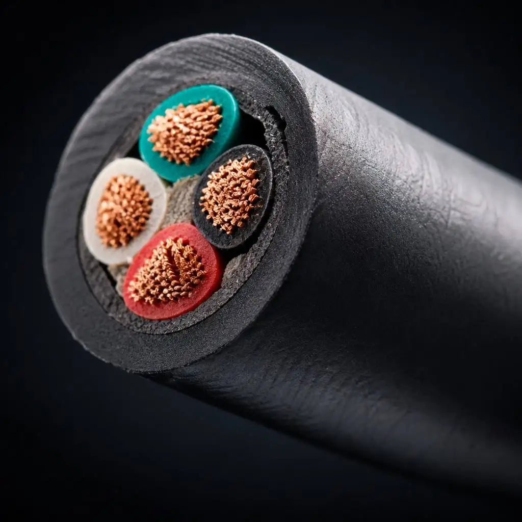SOOW Cable 10 AWG 4 Core 600V Rubber Jacket Oxygen Free Copper Industrial Portable Power Cable for Mobile Equipment