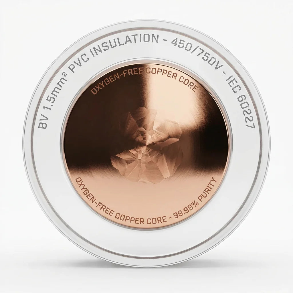 PrimePro BV 1.5mm 20 AWG Solid Oxygen-Free Copper Wire | 450/750V PVC Insulated | 100% IACS Conductivity 30-Year Aging