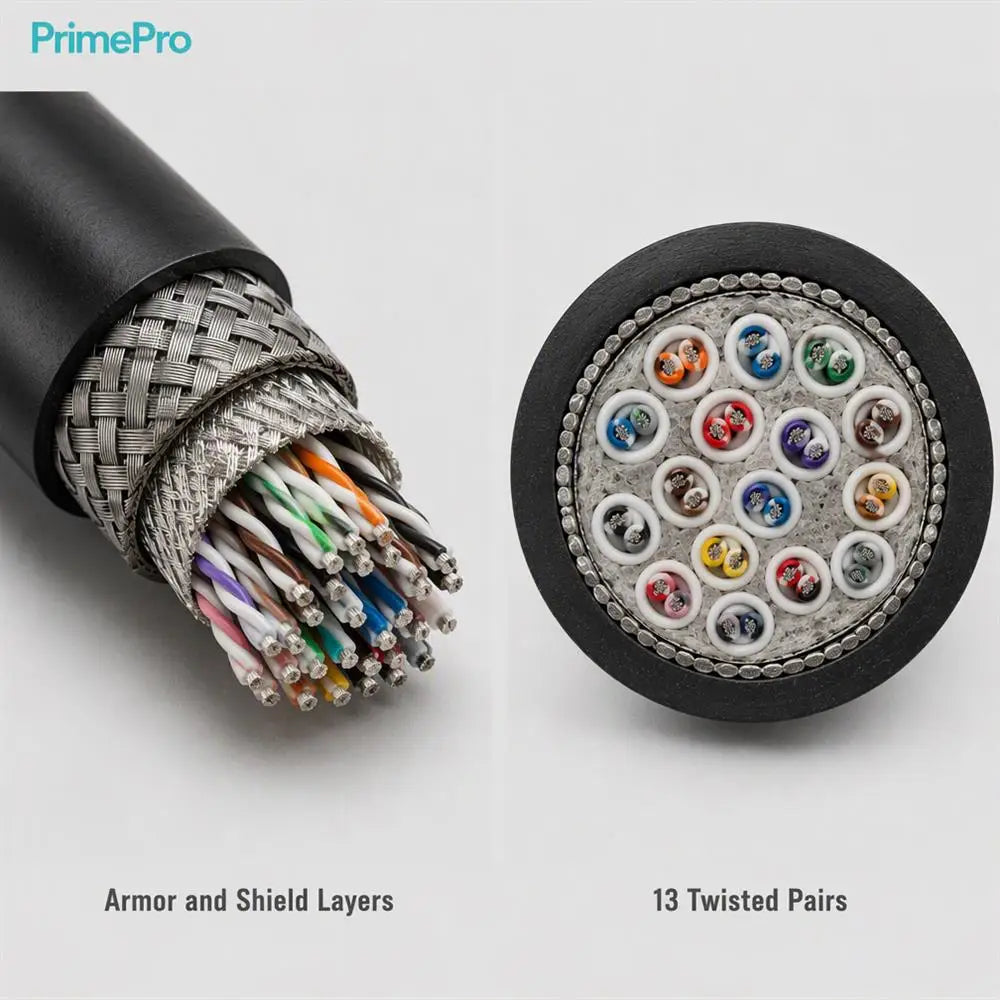 DPCZ5MCSM 13x(2x0.34)P Watertight Underwater Signal Cable 500V AC/DC FEP Insulated Tinned Copper