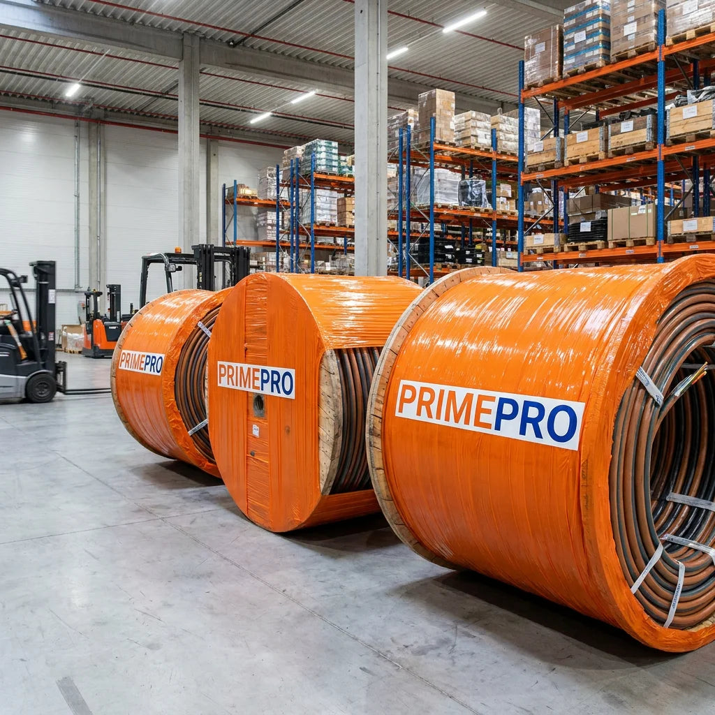 PRIMEPRO BBTRZ Flexible Mineral Insulated Cable 0.6/1kV 950C Fireproof LSZH Orange Jacket IP67 High-Current Capacity for