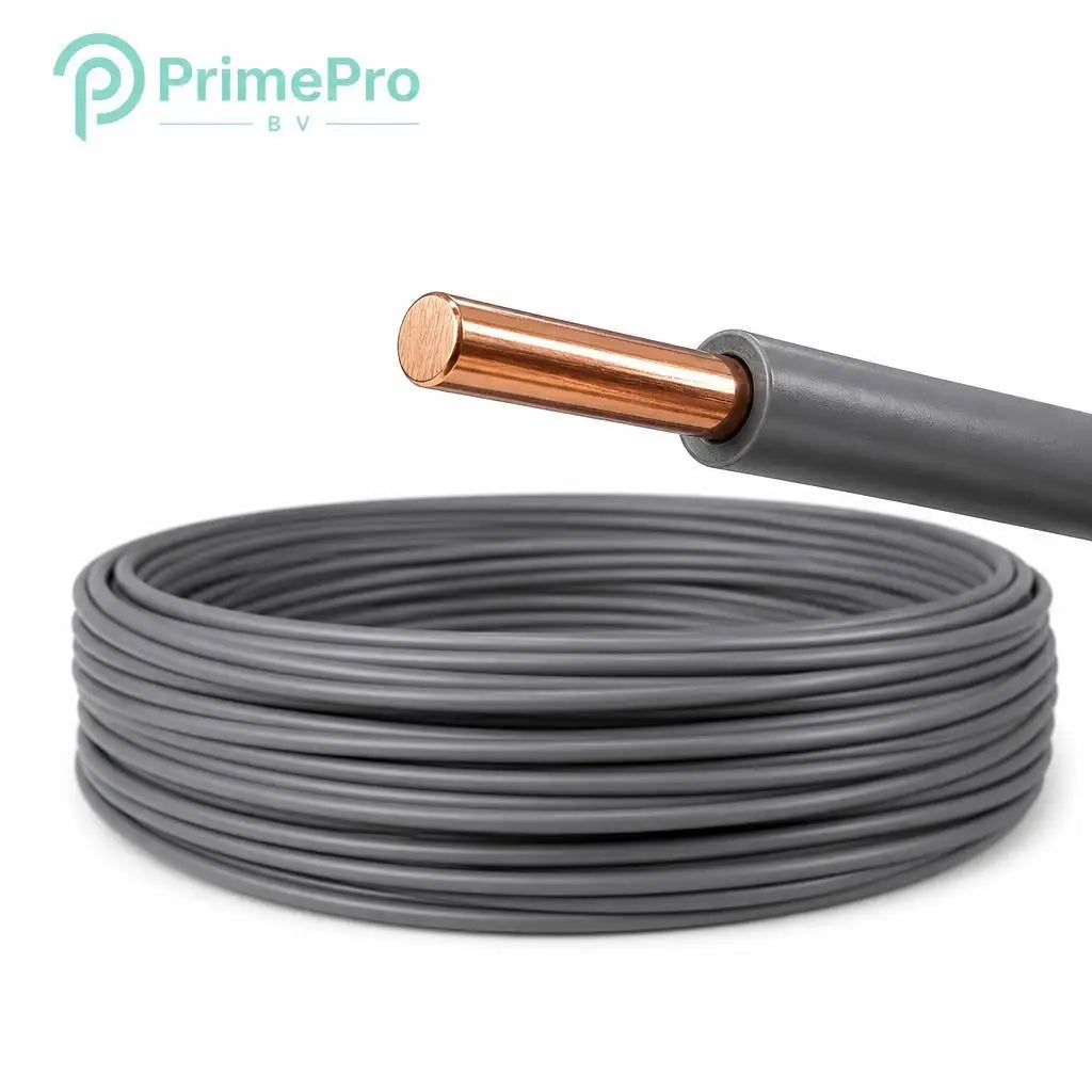 PrimePro BV 1.5mm 20 AWG Solid Oxygen-Free Copper Wire | 450/750V PVC Insulated | 100% IACS Conductivity 30-Year Aging