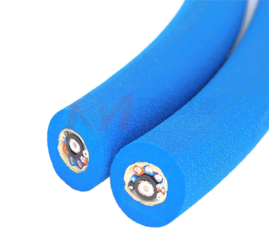 PrimePro 8 Core Copper LSZH Instrumentation Cable 600V Rated Flame Retardant Safety Grade Control Wire Cyan Blue Jacket Bespoke