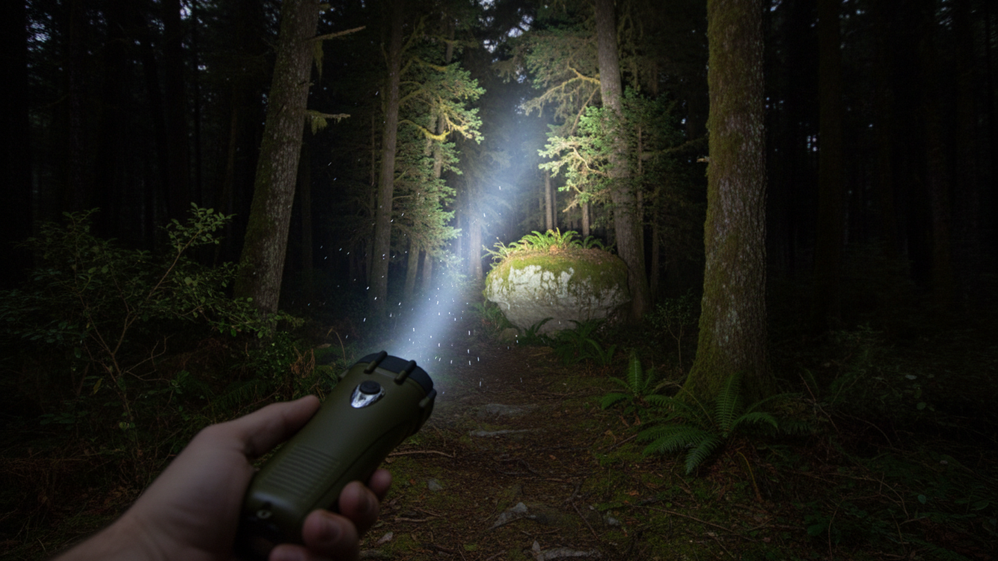 Flashlight LED Flashlight  Hand-Crank Emergency with Radio, Loud Alarm, Strong Light, Explosion-Proof and Waterproof for Outdoor Use