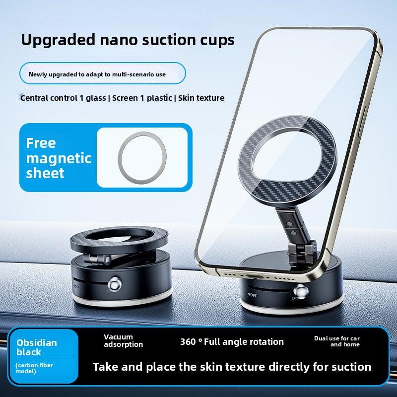 Vacuum magnetic suction stand multi-angle 360 rotation folding car navigation stand desktop phone stand multifunctional