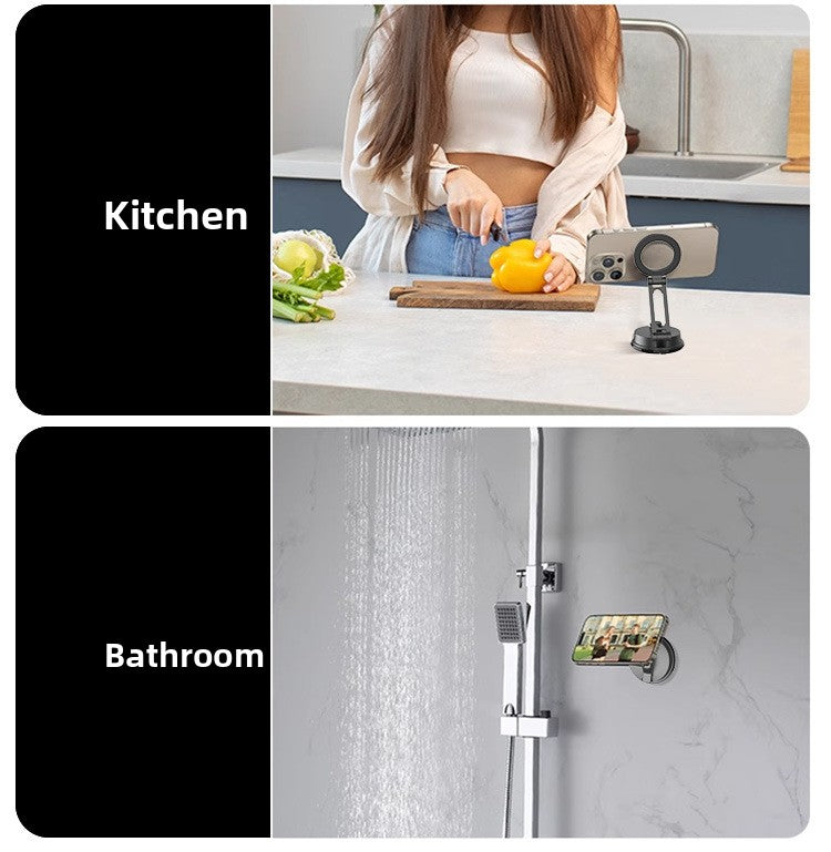 New Suction Cup Magnetic Phone Holder for Car, Universal Multi-functional Dashboard Mount for Center Console Navigation