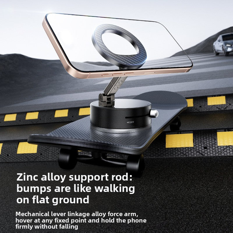 Vacuum magnetic suction stand multi-angle 360 rotation folding car navigation stand desktop phone stand multifunctional